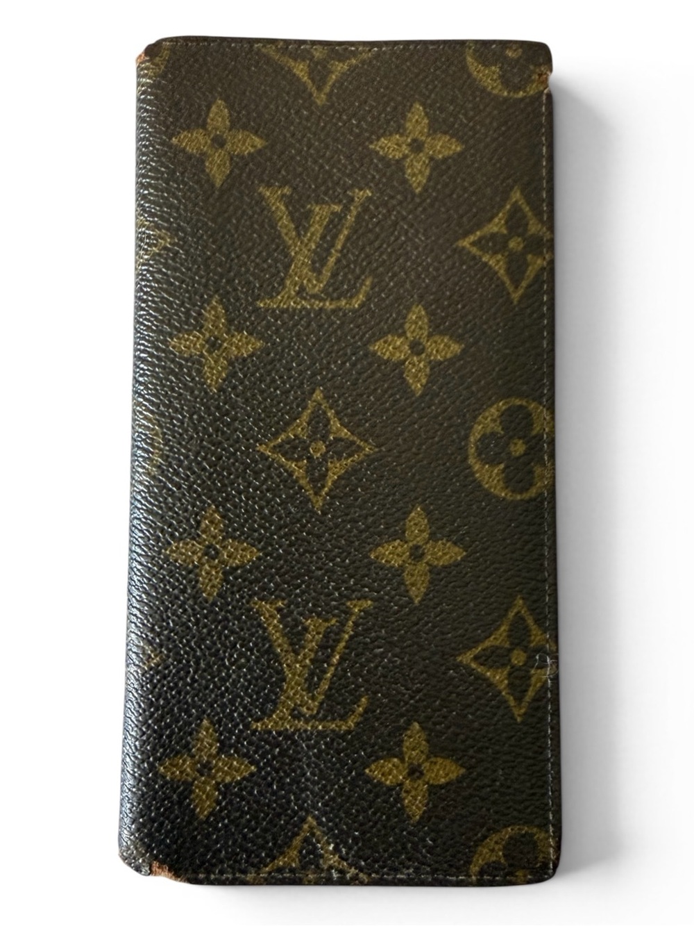Vintage Authentic Louis Vuitton Monogram Checkbook Cover